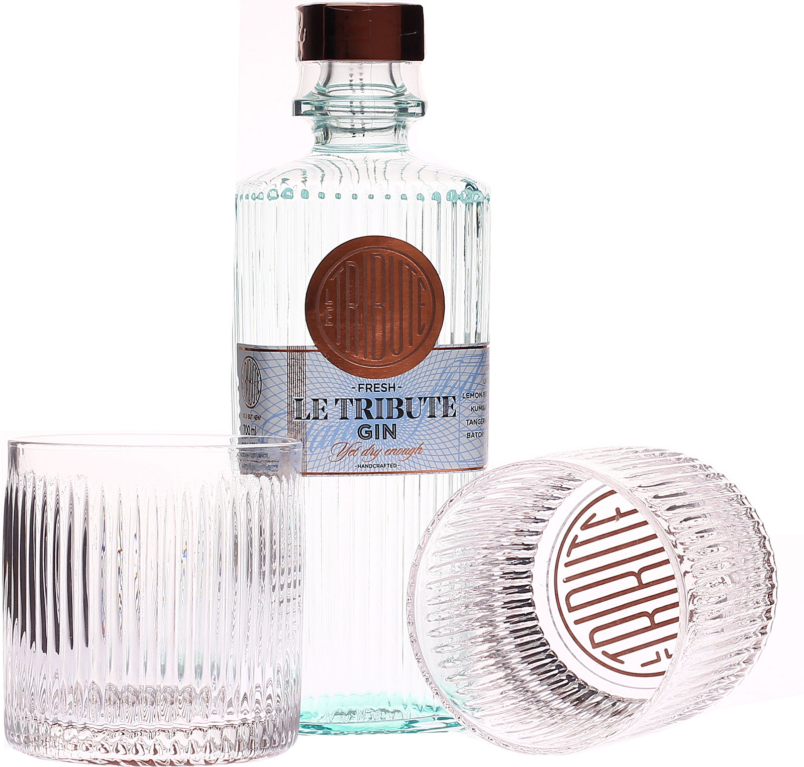 Le Tribute Gin Set mit 2 Tumblern, schönes Set für Ginf