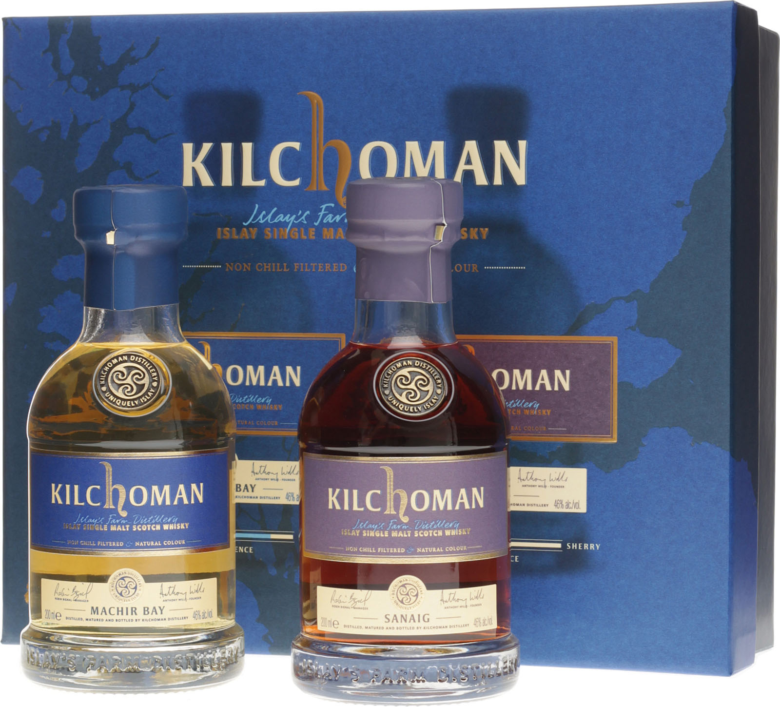 KILCHOMAN MACHIR BAY & SANAIG 2本セット Kilchoman Machir Bay & Sanaig Single Malt Scotch Whisky Gift