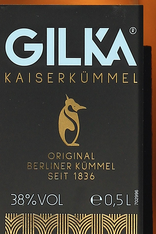 Gilka Kaiser-Kümmel 0,5 Liter 38 % Vol. --> BarFish - Spirituosen