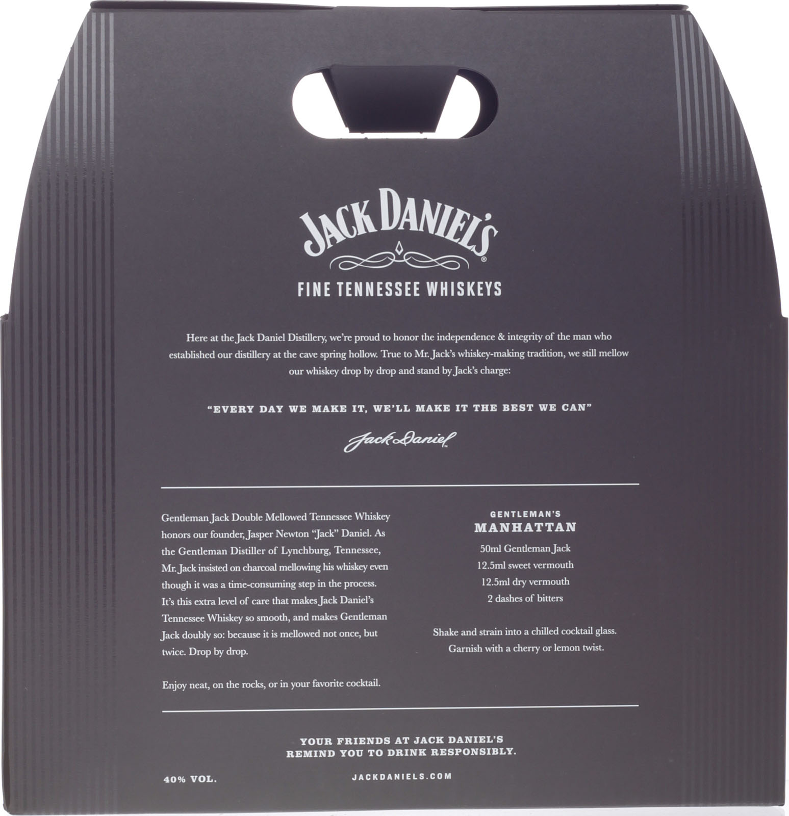 Jack Daniels Travel Bag 2 x 1,0 Liter 1 x 0,2 Liter im