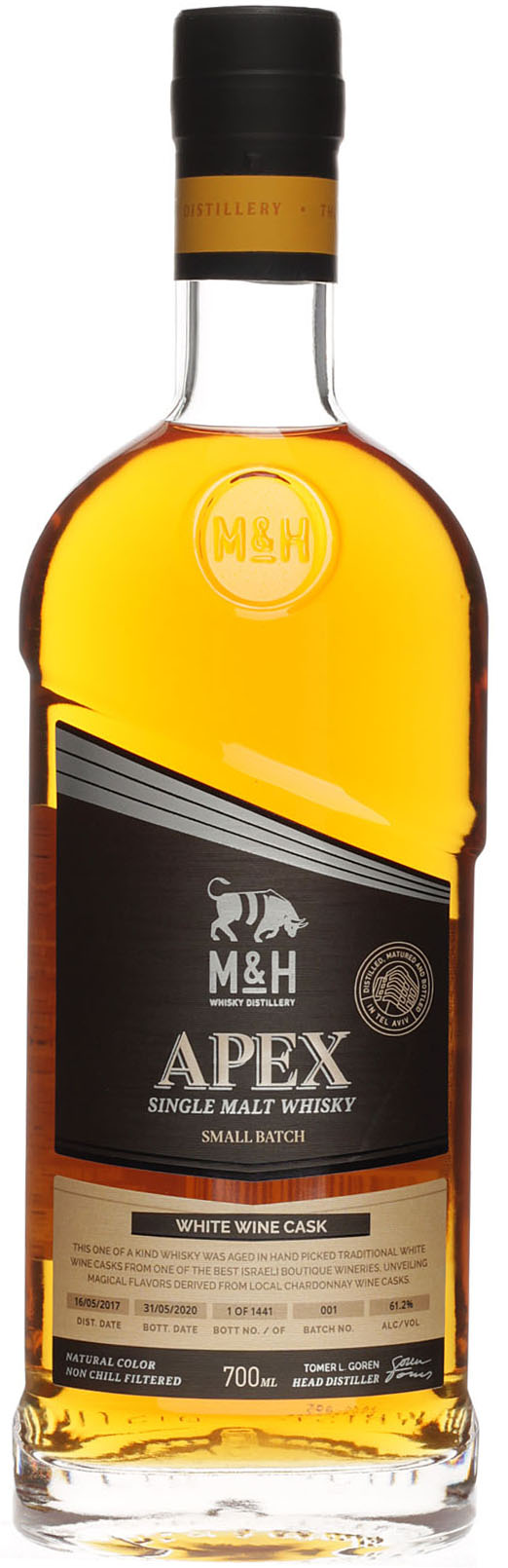 Milk & Honey Single Malt Whisky APEX White Wine Cask