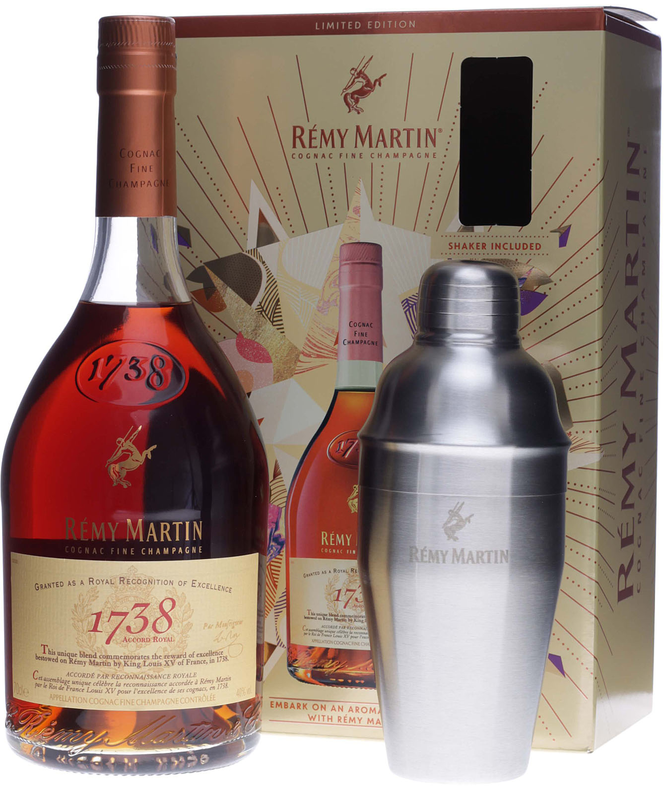 Remy Martin 1738 Accord Royal Geschenkset mit Shaker#