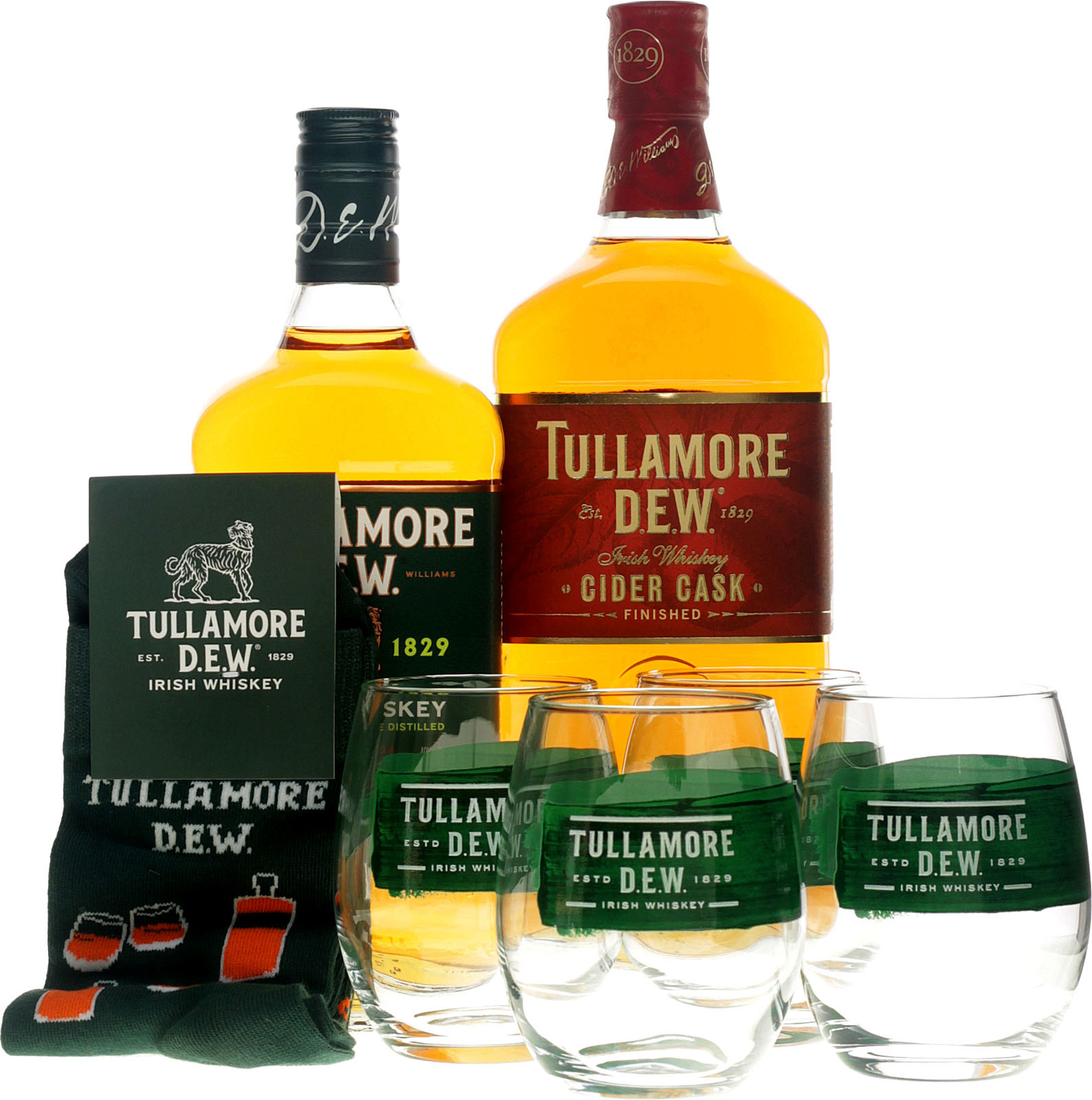 Tullamore Dew & Dewar's & Glenlivet セット Tullamore Dew Whiskey & Style Bundle – Exklusives Set