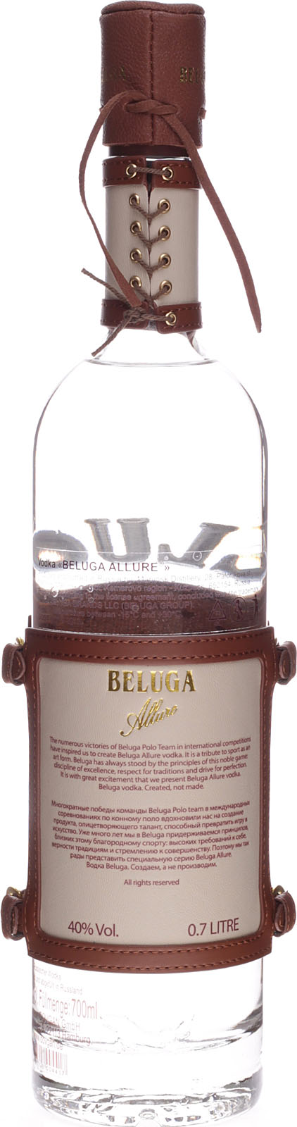 Beluga Allure Noble Russian Wodka 0,7 Liter 40% Vol.