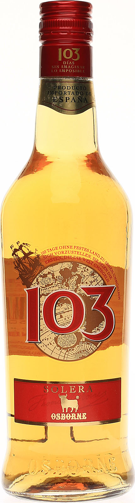 Osborne 103 Etiqueta Negra Brandy aus Jerez mit 36 % Vo