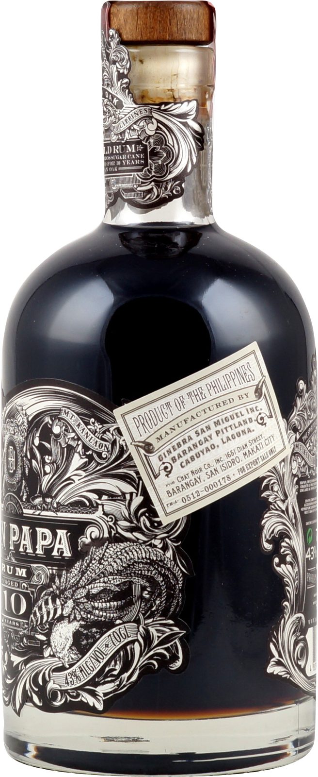 Don Papa Rum (10 Jahre) 0,7 Liter 43 Vol. Don Papa Rum (10 Jahre) 0,7 Liter 43 Vol.