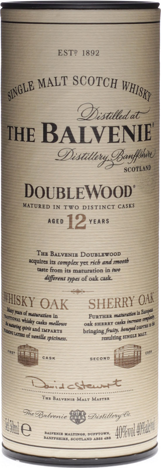 Balvenie 12 Jahre Double Wood 0,05 Liter 40 % Vol.