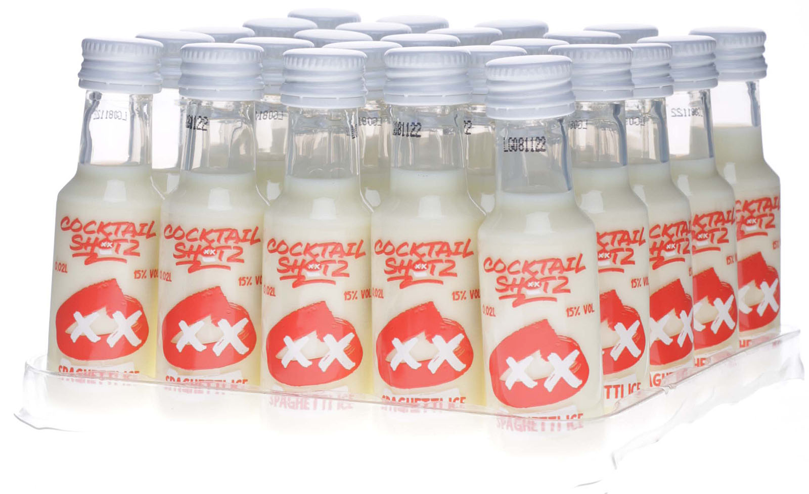 Bar Monkeys Cocktail Shotz Spaghetti Ice PET 25x 0,02