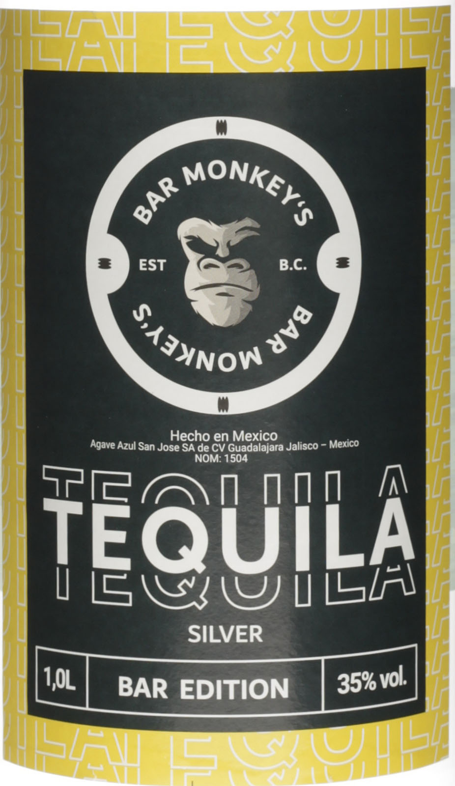 Bar Monkey's Tequila Silver 1,0 Liter 35 Vol. bei uns