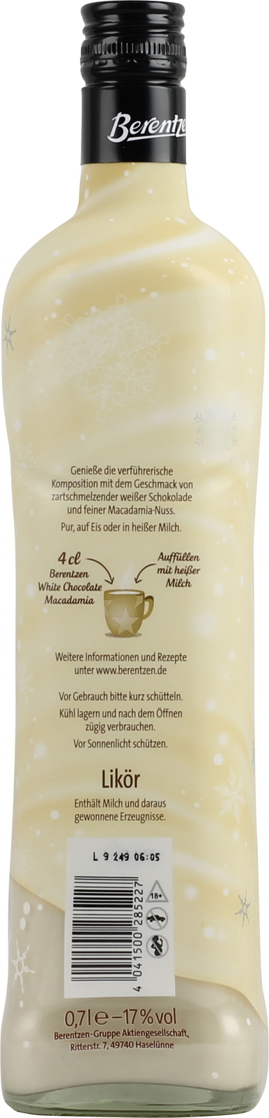 Berentzen White Chocolate Macadamia, neu