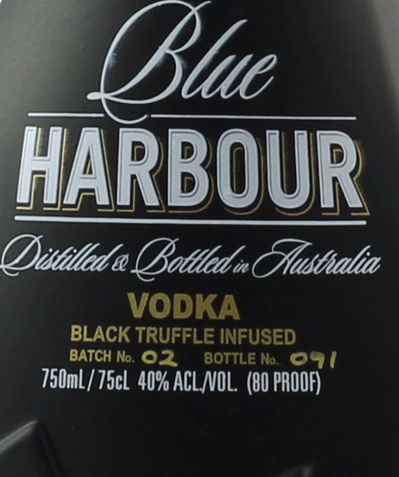 Blue Harbour Australian Black Truffle Infusion Vodka 0,
