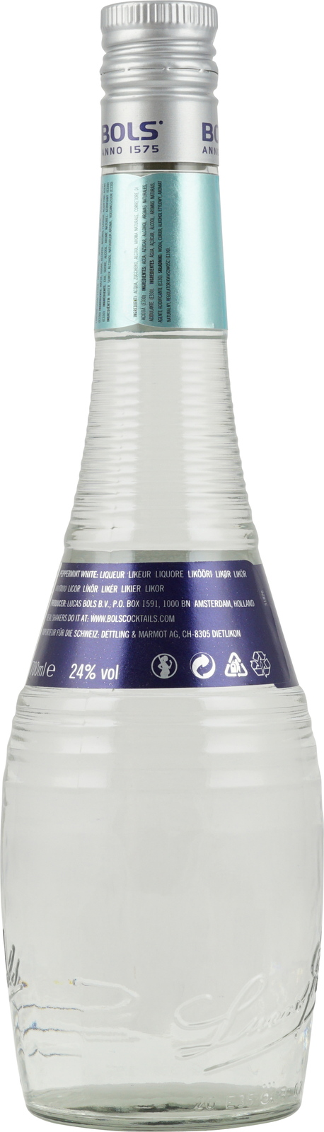 Bols Peppermint (Pfefferminz) White Liqueur 0,7 Liter 2