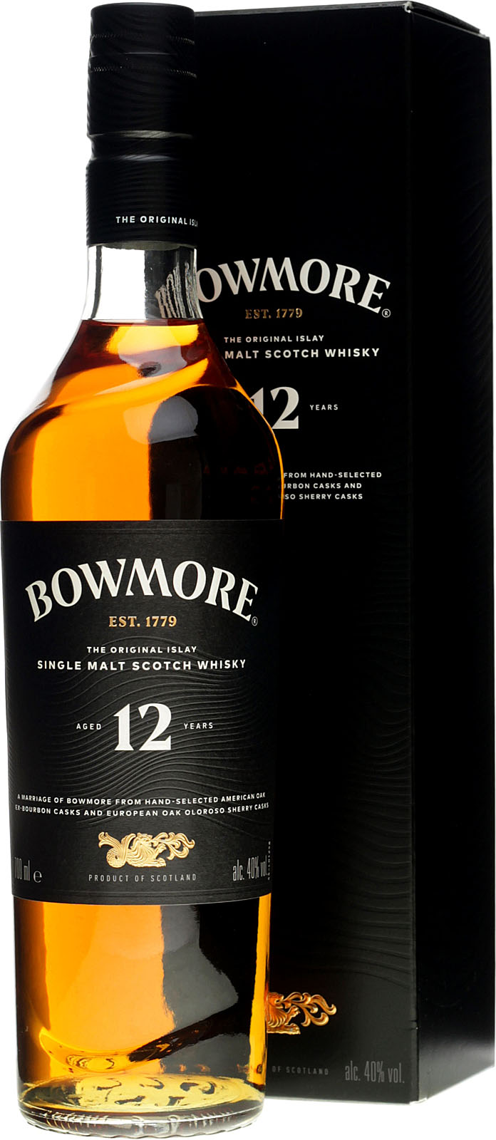 Bowmore Islay Single Malt Whisky (12 Jahre) 0,7 Liter i