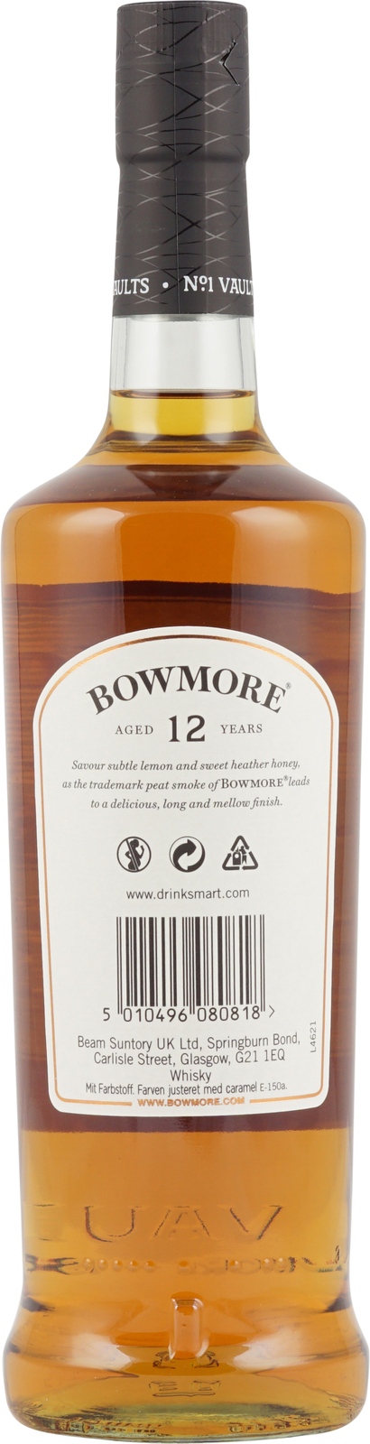 Liter i Single (12 Whisky 0,7 Bowmore Jahre) Islay Malt