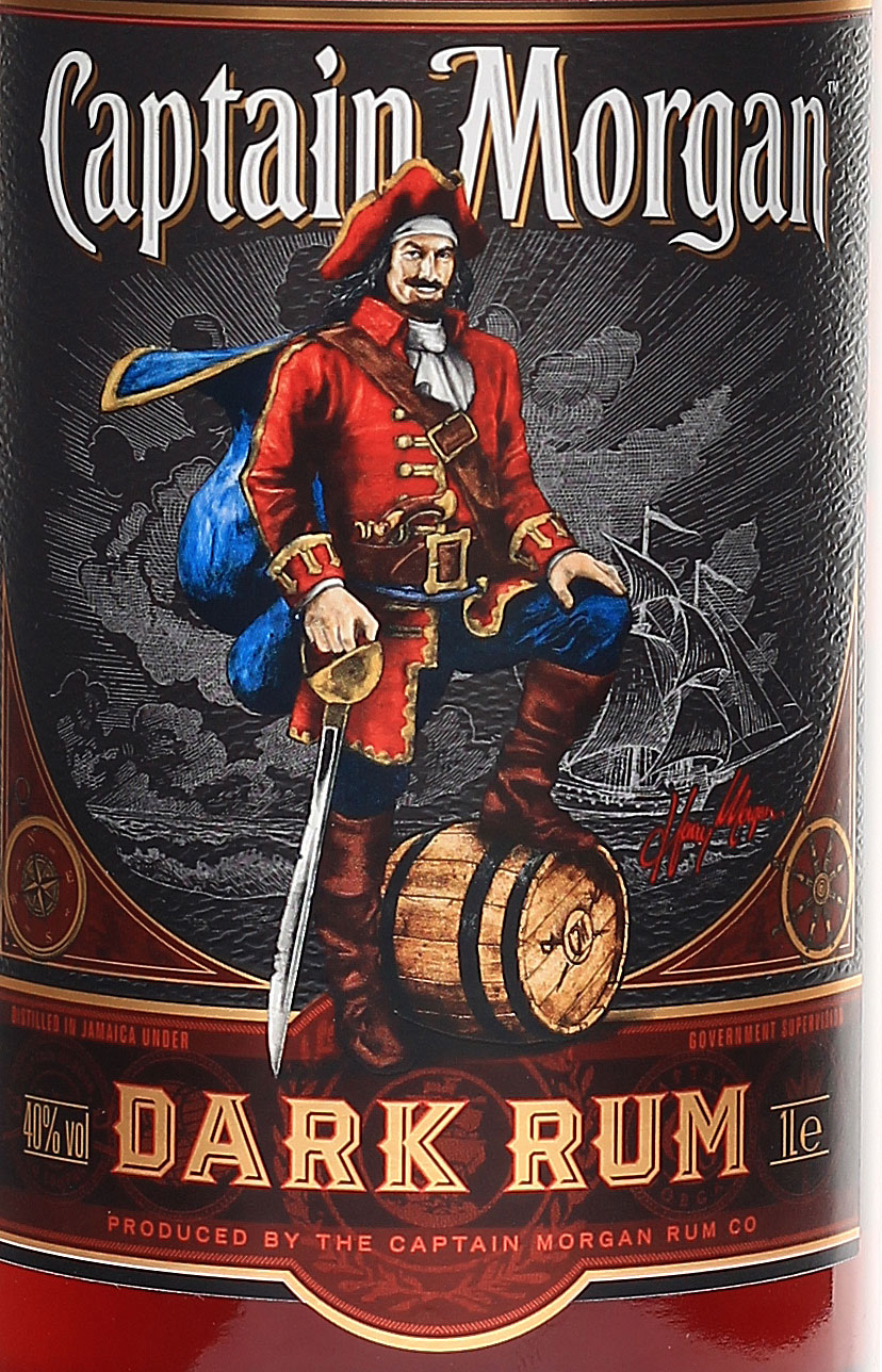 Captain Dark Rum 1 Liter 40 Vol. im Shop kaufe