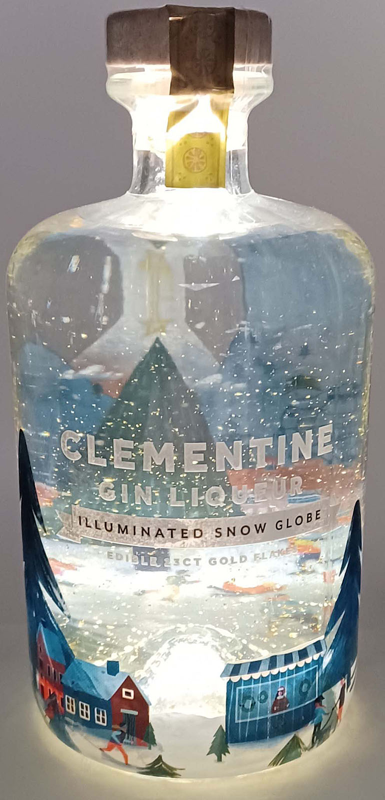 Clementine Gin Liquer Illuminated Snow Globe im Shop ka