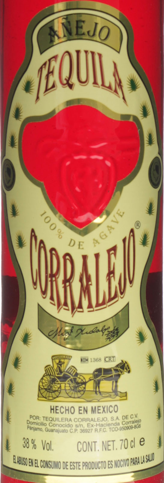 Corralejo Añejo Tequila 0,7 Liter 38 Vol.