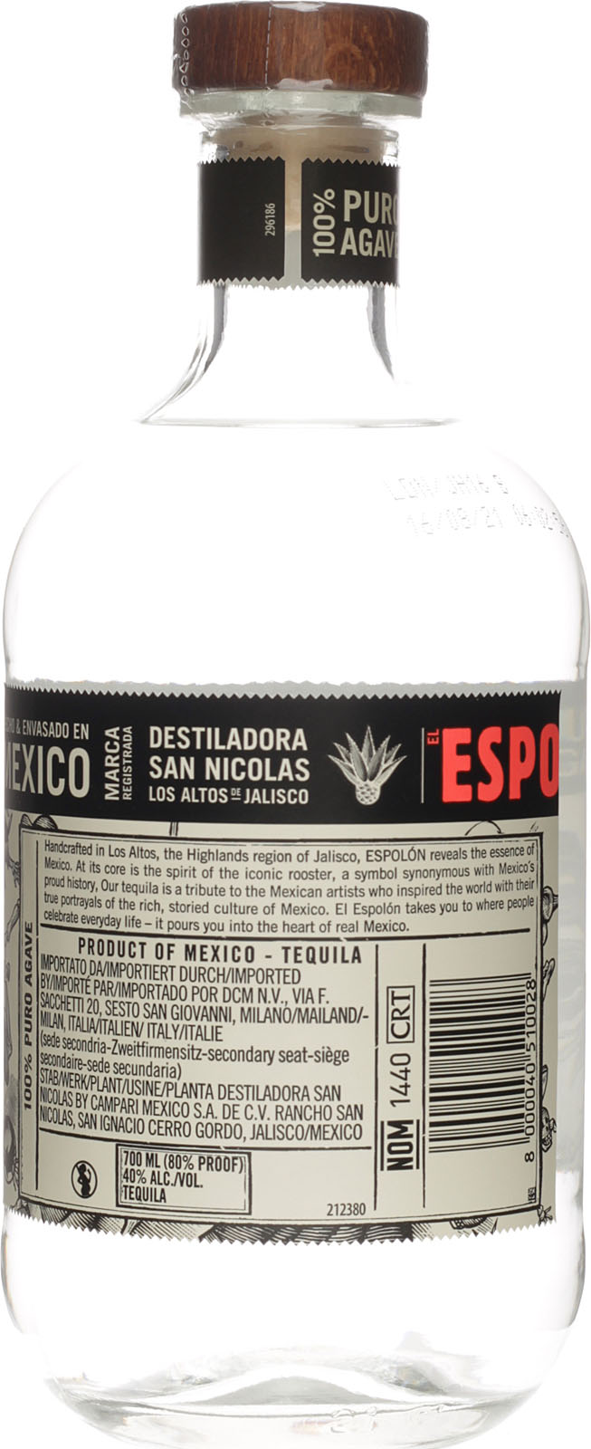 Espolon Tequila Blanco 0,7 Liter 40 % Vol.