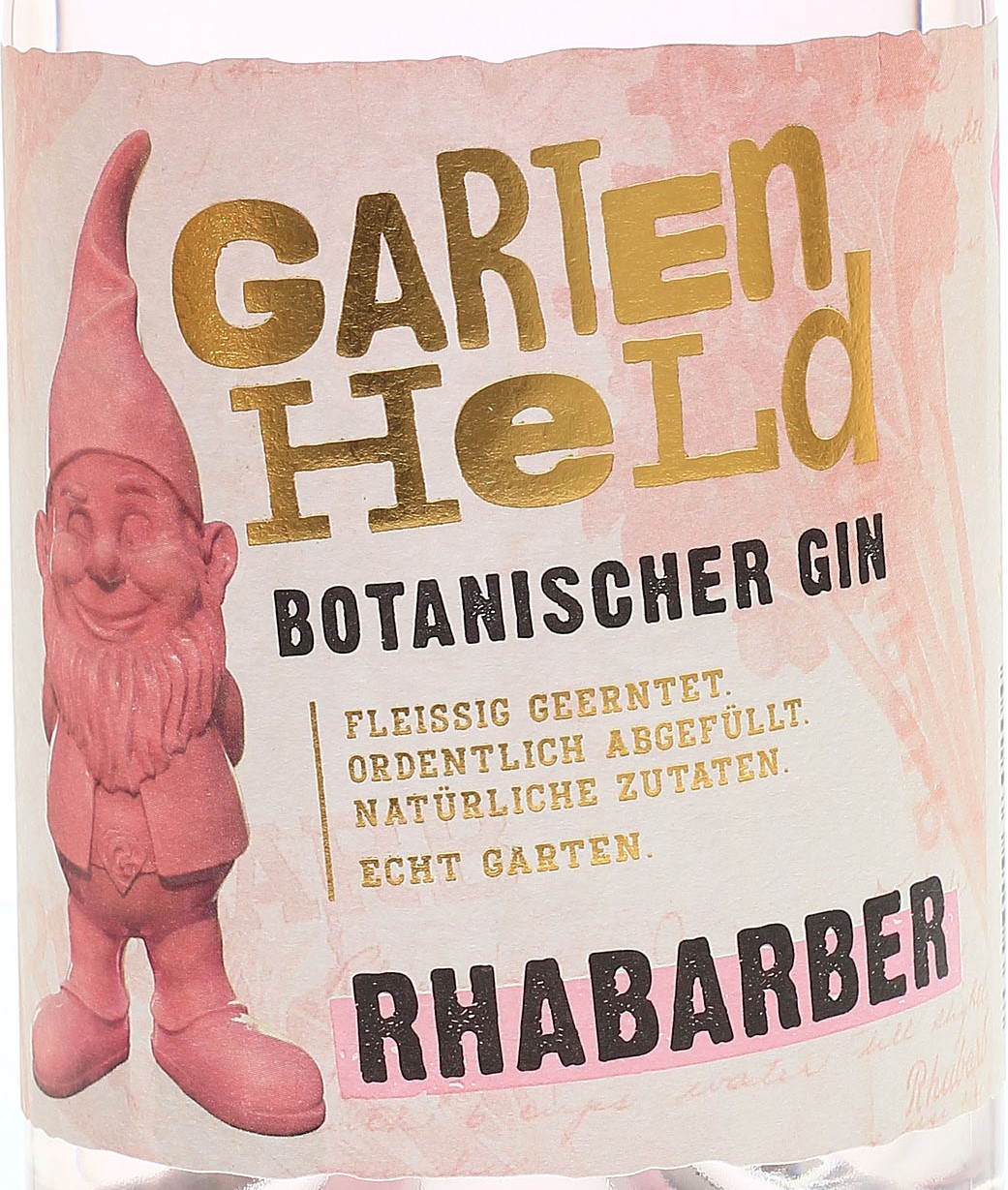 Gartenheld Botanischer Gin Rhabarber - Bei uns im Shop