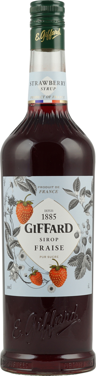 Giffard Erdbeer Sirup 1 Liter bei uns im Shop kaufen.
