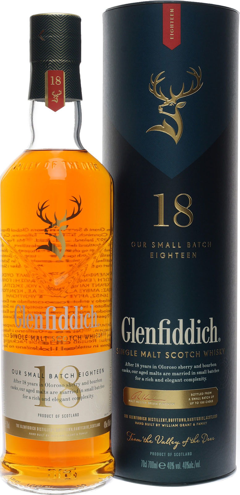 Glenfiddich Single Malt Scotch Whisky (18 Jahre) Ancien