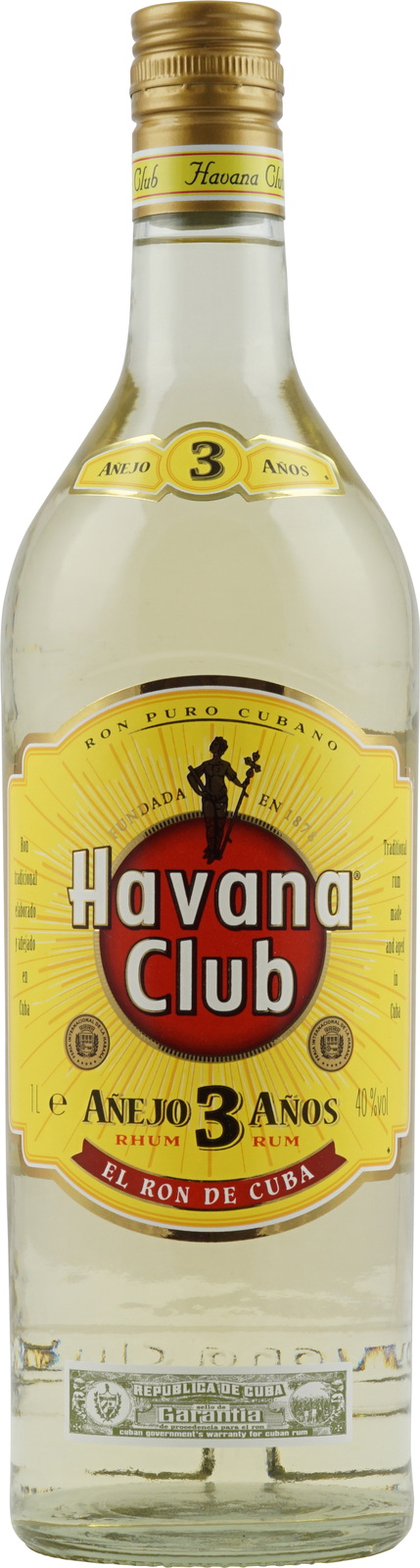 Club i 40% Liter Vol. Havana Jahre) (3 hier 1 Añejo Rum
