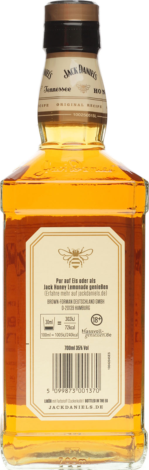Jack Daniel´s Honey 0,7 Liter 35% Vol. im Shop