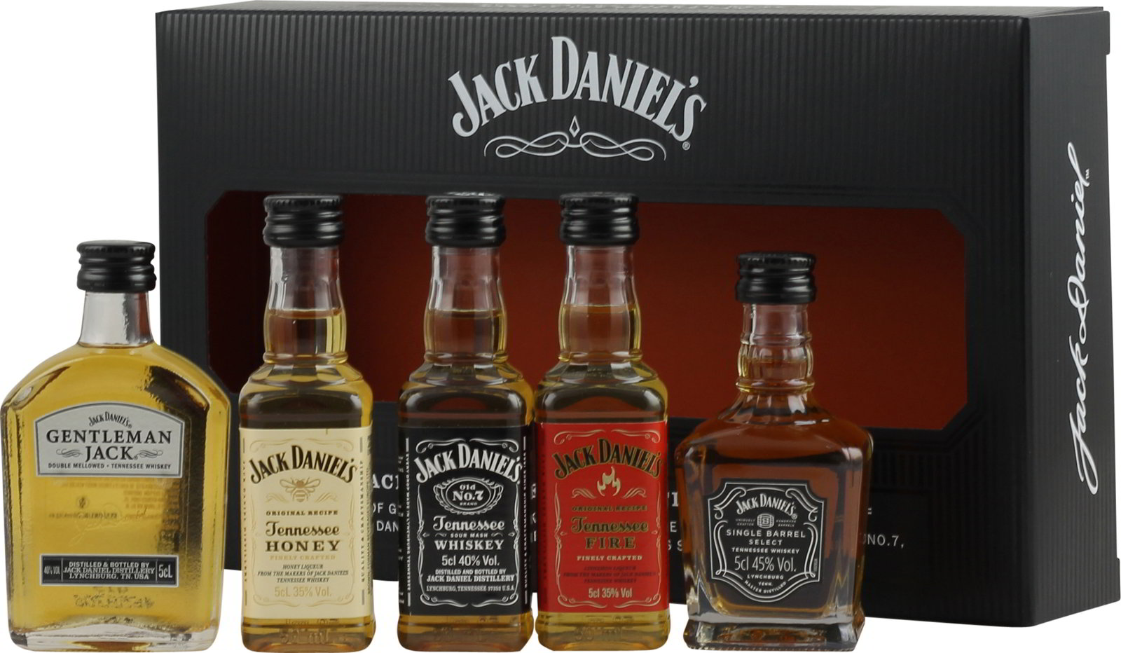 Jack Daniel's Honey Tennessee Whisky Whiskey Miniatur Flaschen Set 5cl NEU OVP