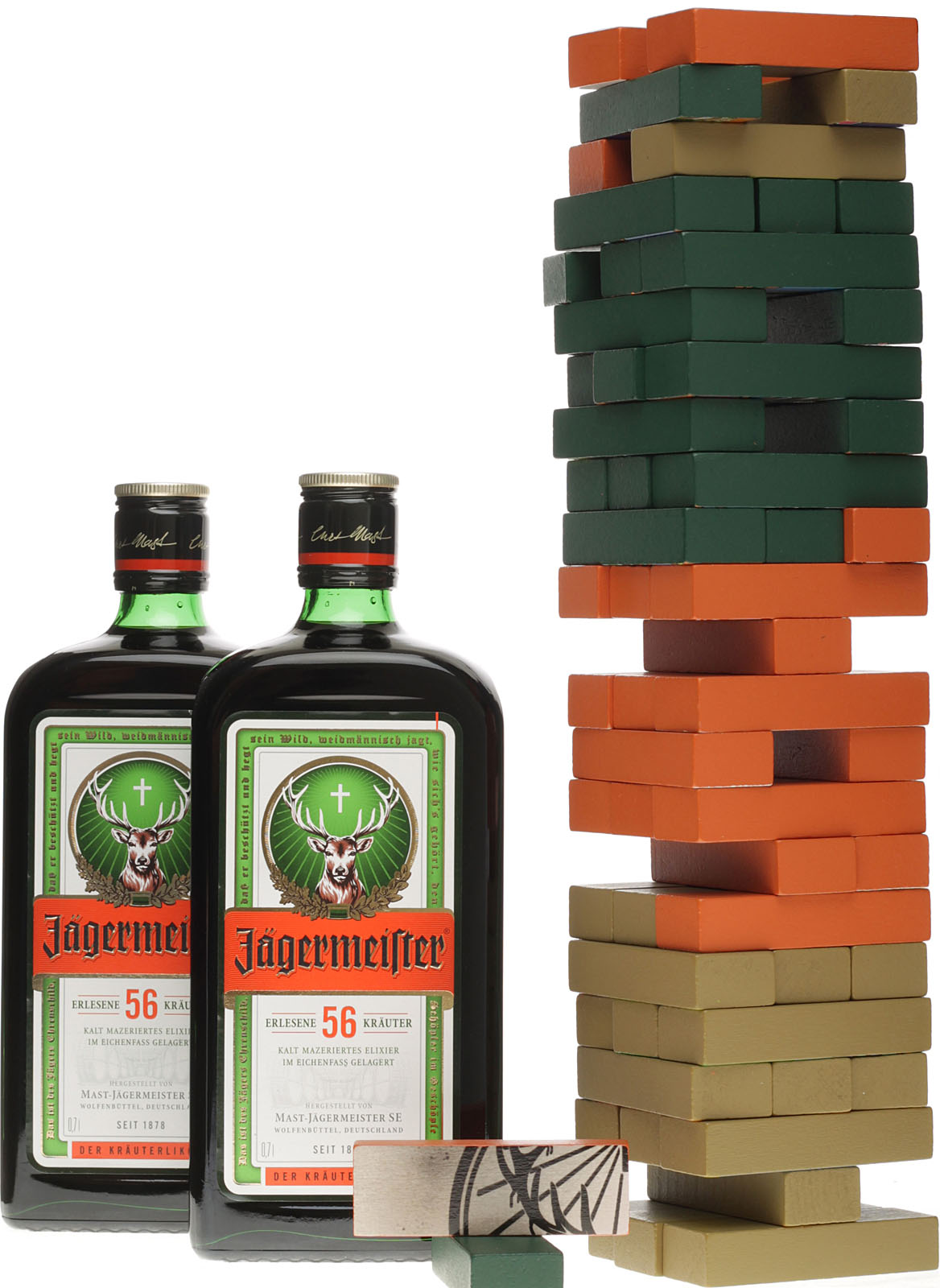 Jägermeister Geschenkset mit Meister Bricks 2 x 0,7 Lit