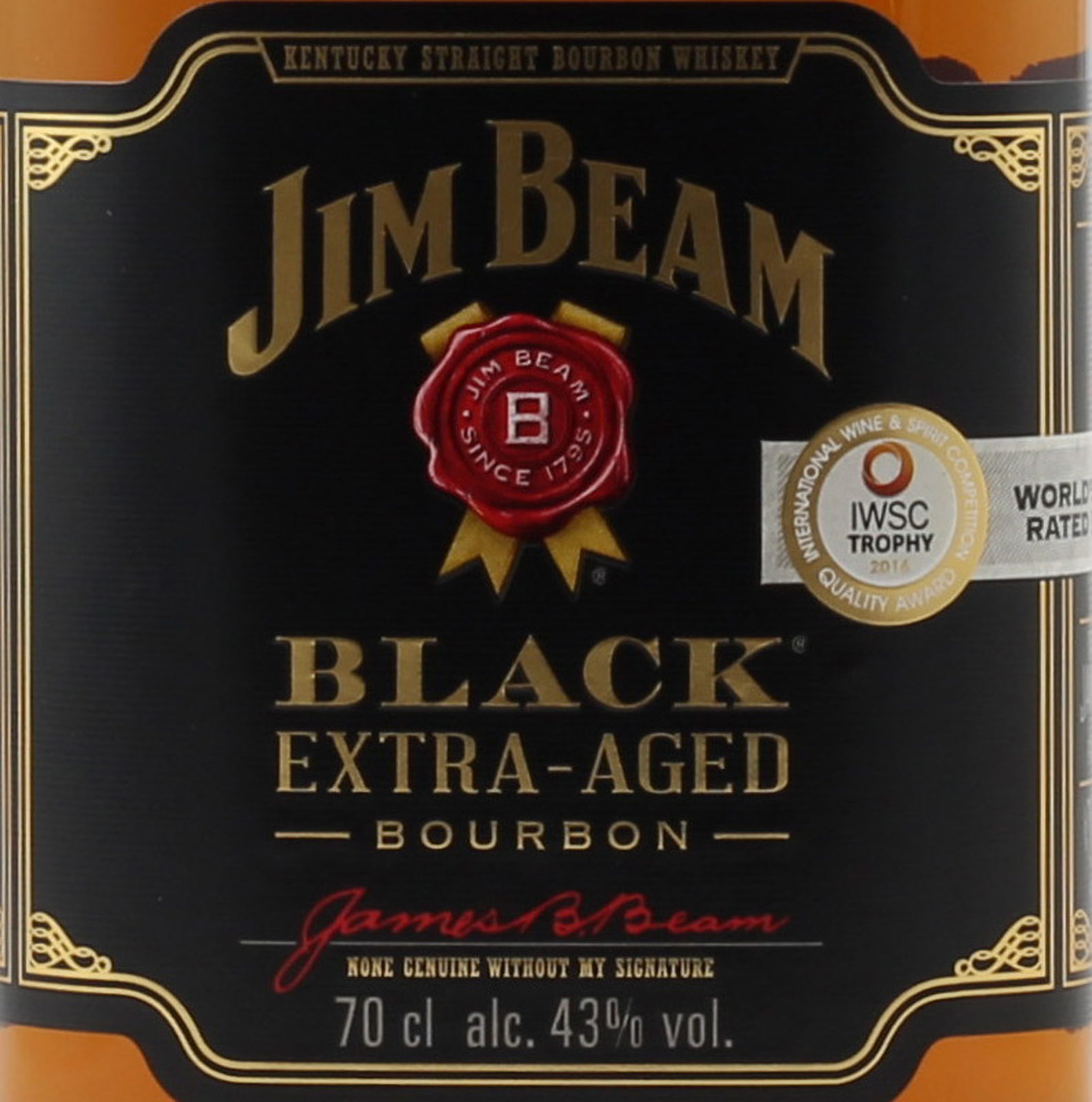 Jim Beam Black Extra Aged 0,7 Liter 43 % Vol., preisgek