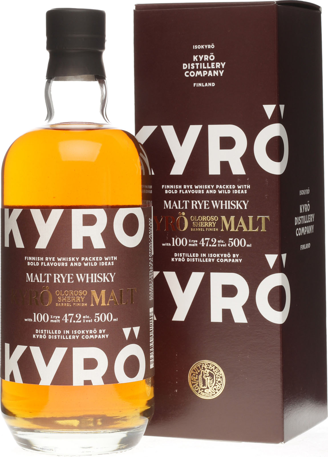 Kyrö Malt Oloroso Finish 0,5 Liter 47,2 % Vol. im Shop | Whisky