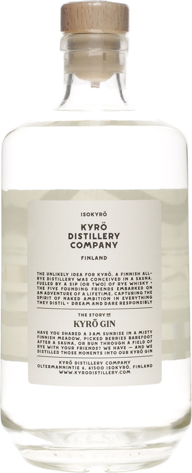 Kyrö Napue Finnish Rye Gin 0,5 Liter der Gin auf Roggen
