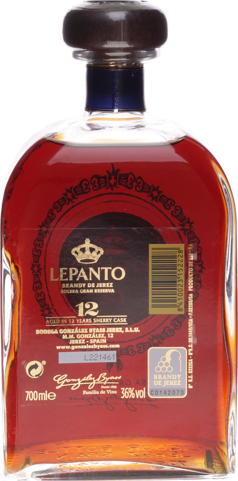 Lepanto (Brandy de Jerez) Solera Gran Reserva 0,7 Liter