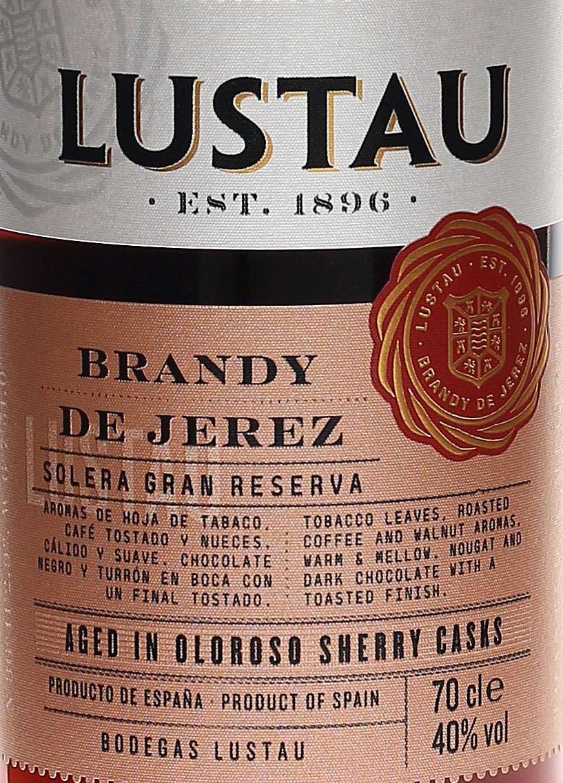 Lustau Gran Reserva Brandy (Solera) bei barfish.de