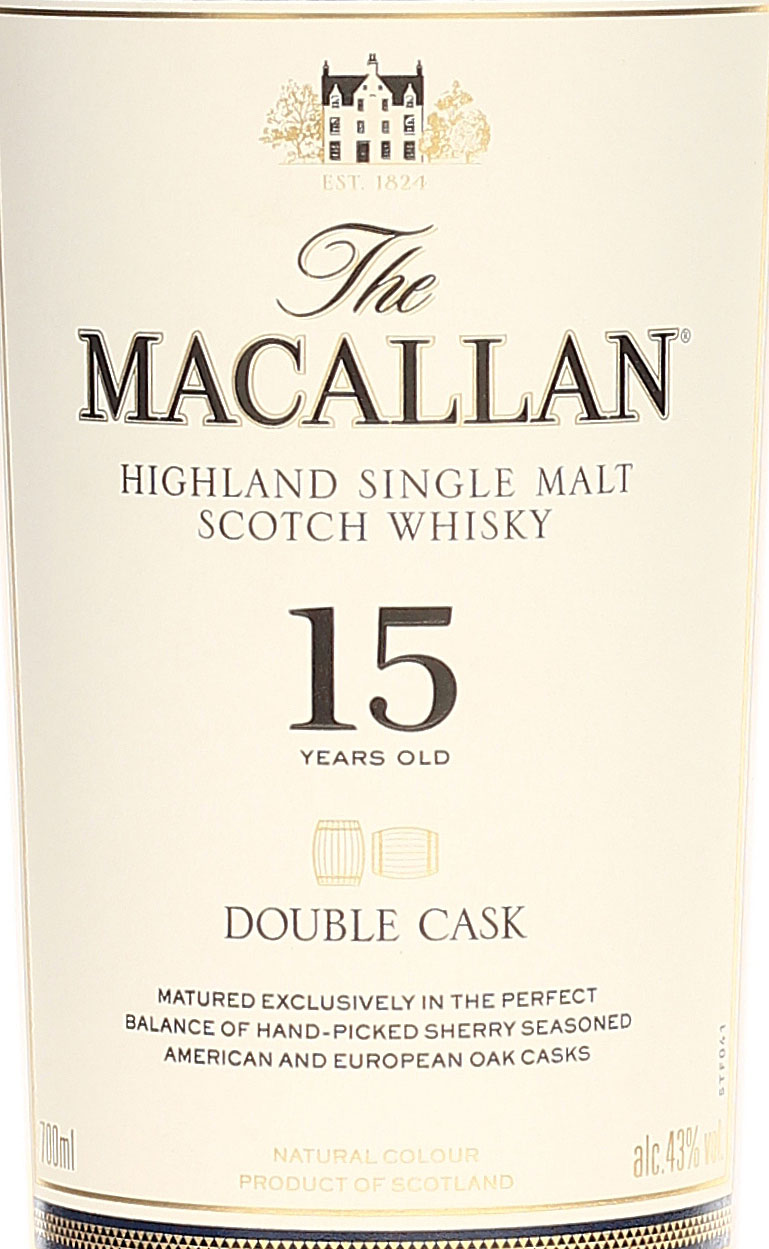 Macallan Double Cask 15 Jahre 0,7 Liter 43 % Vol. --> BarFish