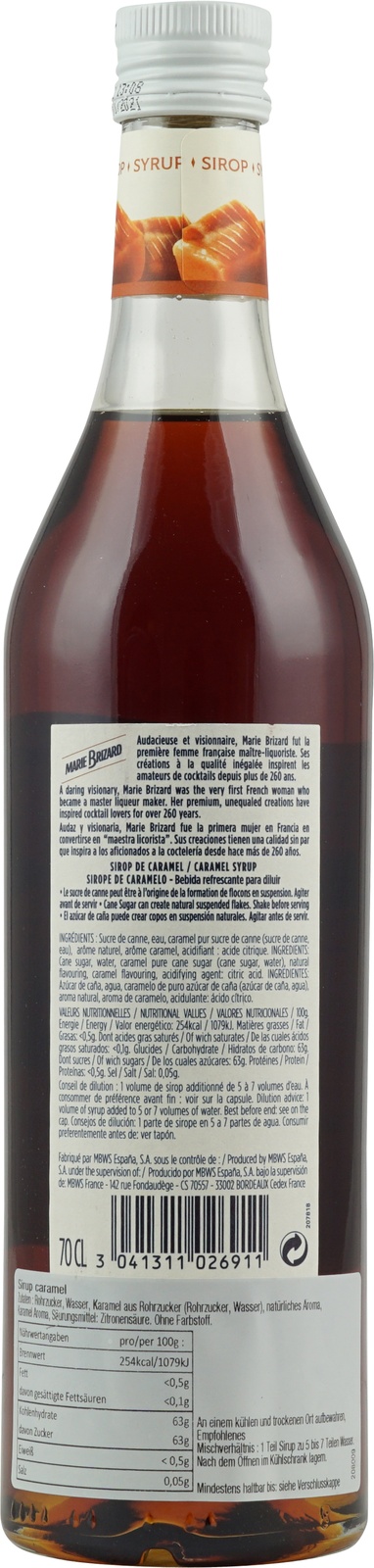 Monin Karamel Sirup - Plastikflasche - 6 X 1L