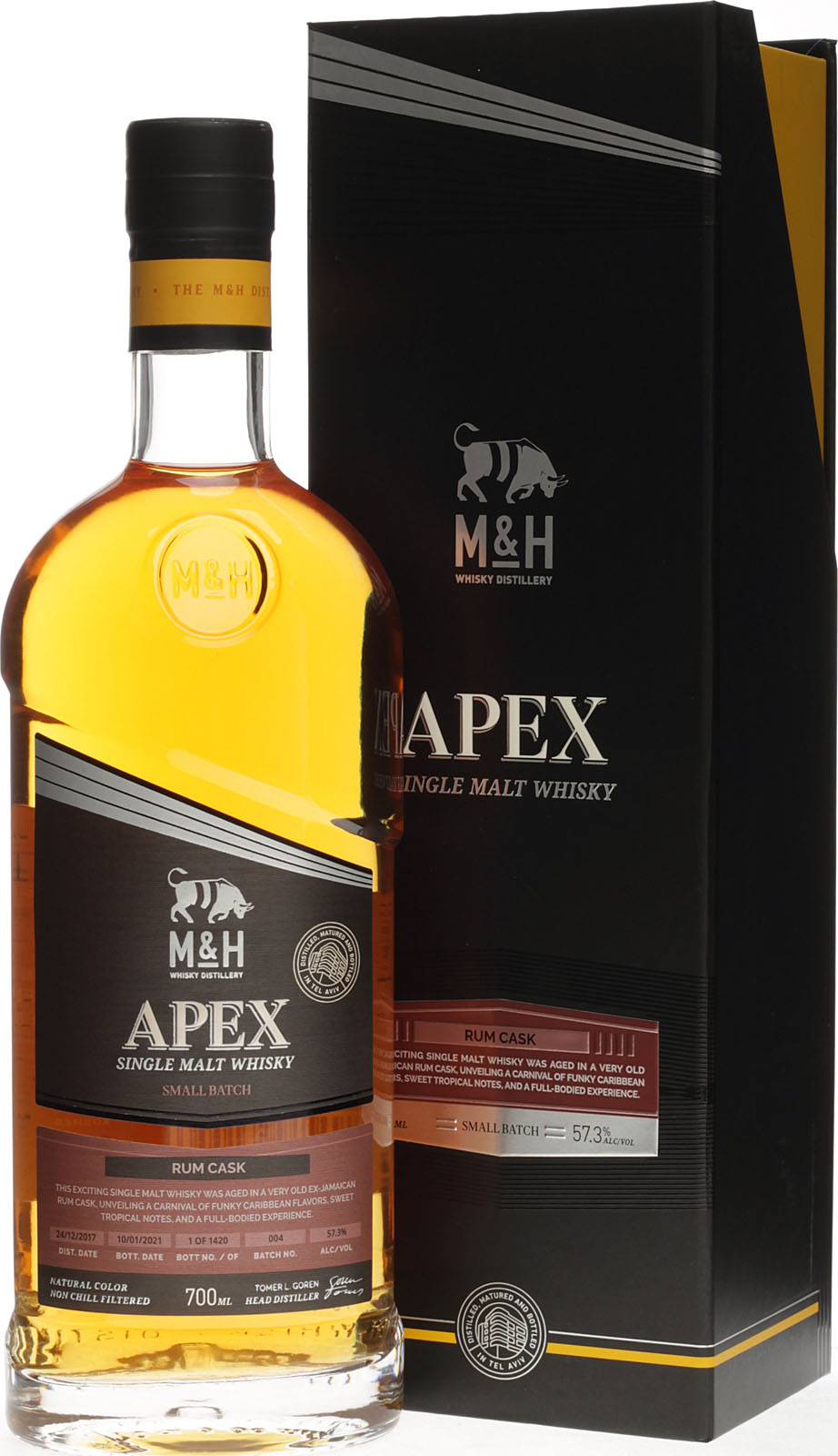 Milk & Honey Single Malt Whisky APEX Rum Cask Finish