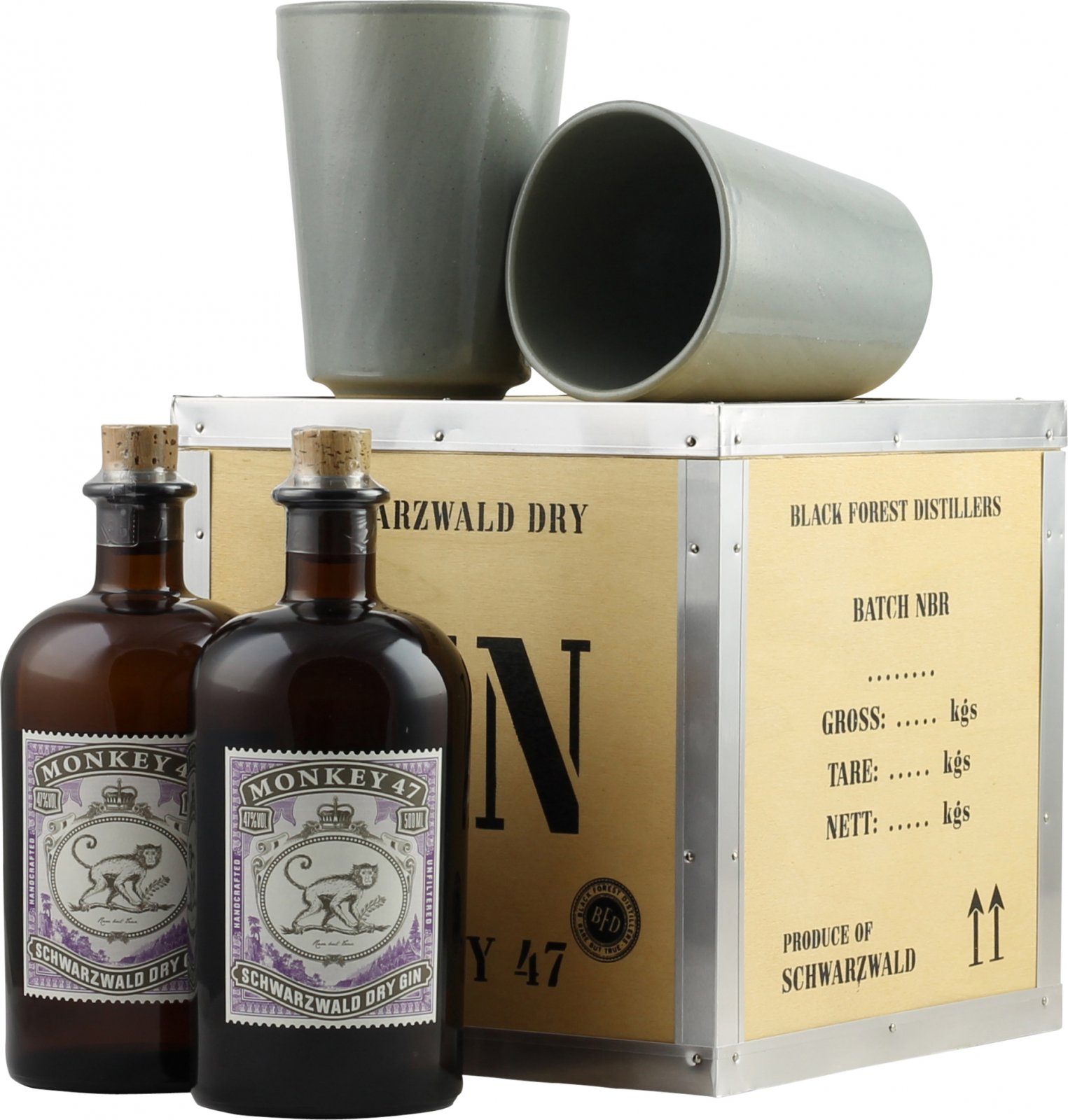 Monkey 47 Schwarzwald Geschenkset 2 x Dry Gin &amp; 2 x The
