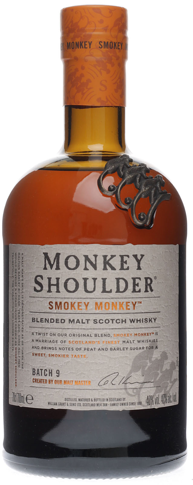 Monkey Shoulder Smokey Monkey Whisky mit 0,7 L und 40 