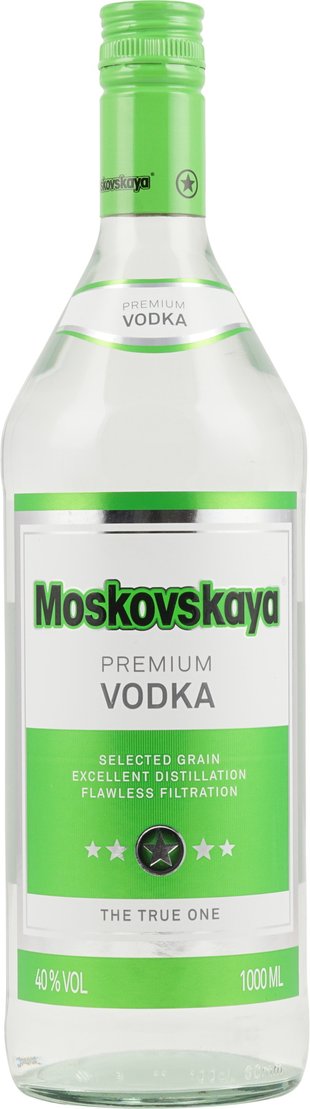 Liter Premium Wodka 1 40% Russischer Moskovskaya