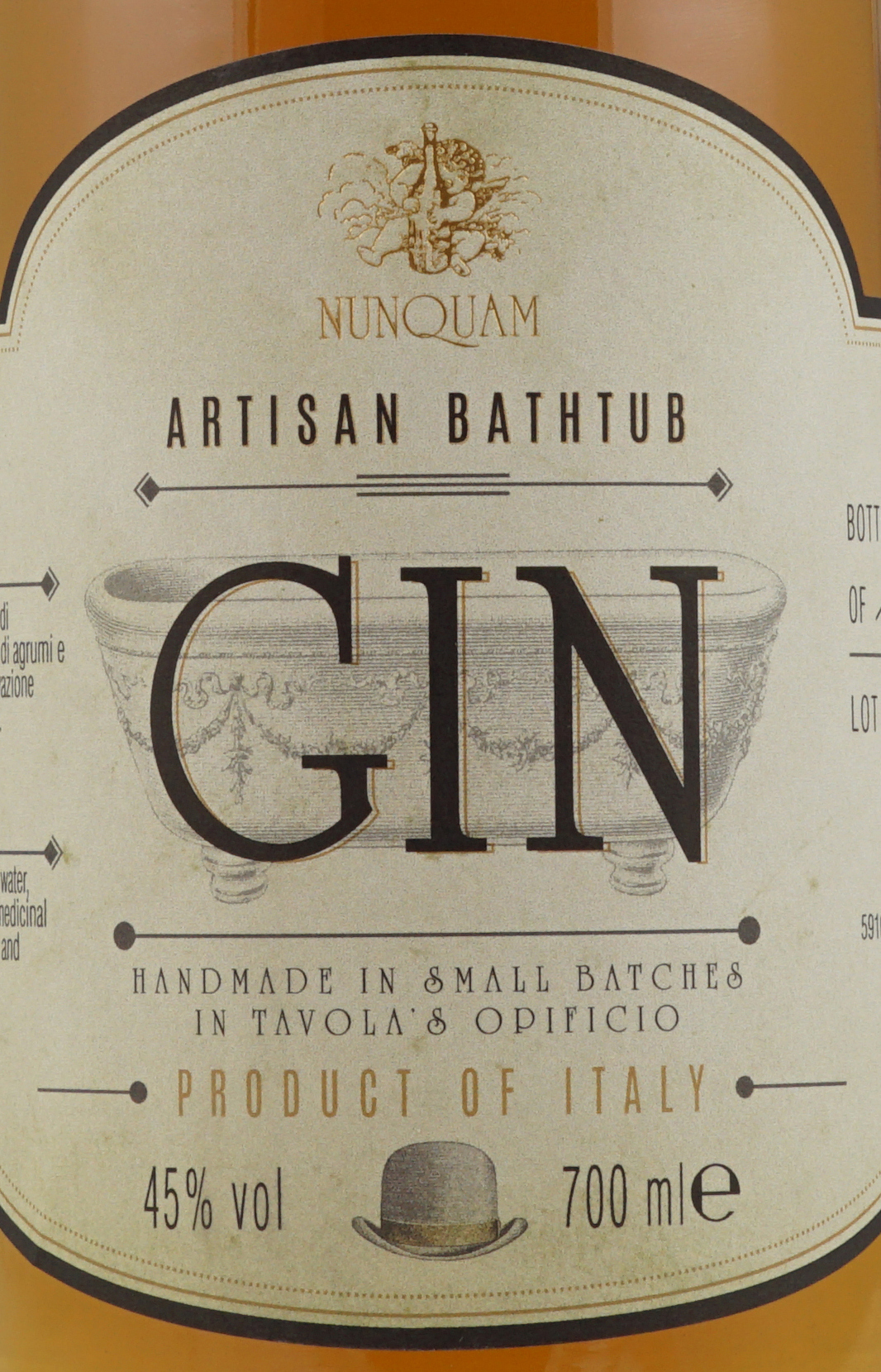 Nunquam Artisan Bathtub Gin 0,7 Liter 45 % Vol.