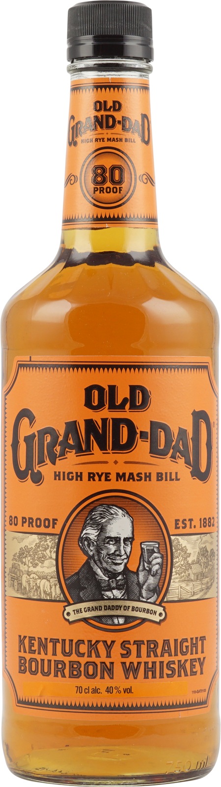 Old Grand Dad Kentucky Straight Bourbon Whiskey 0,7 Liter ...