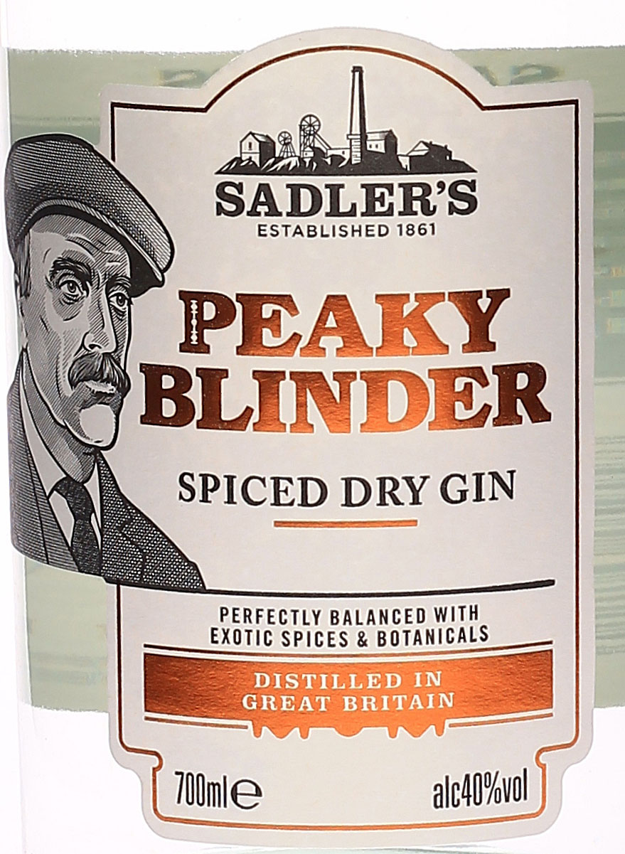 Peaky Blinder Spiced Gin, aromatischer Gin aus England
