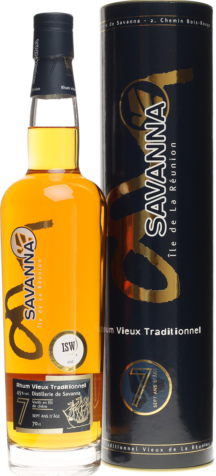 Savanna Rhum Agricole Traditionnel Vieux (7 Jahre) 0,7