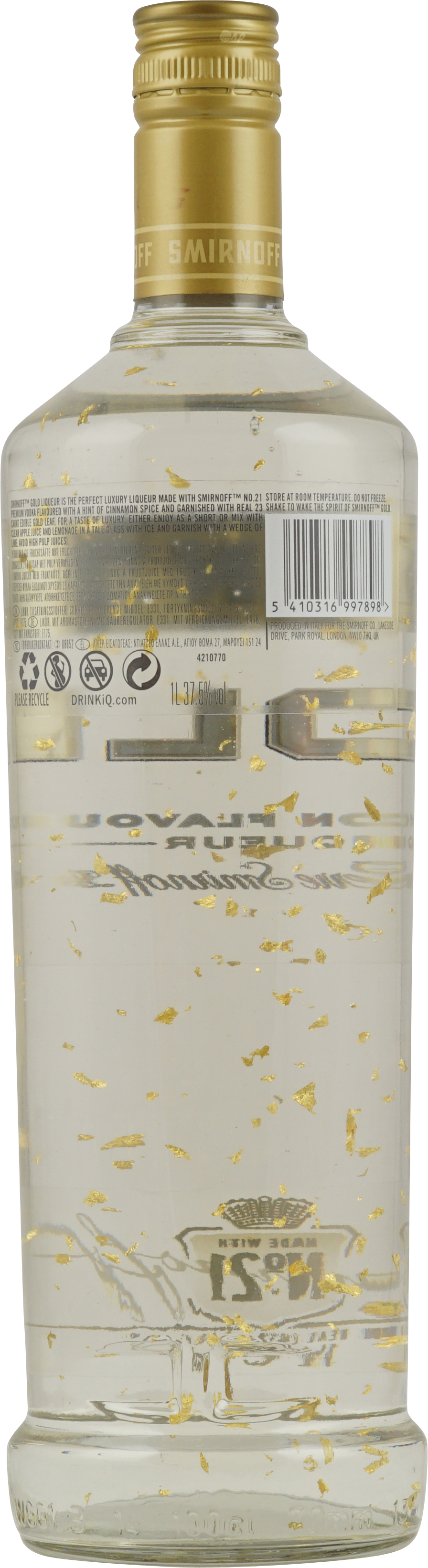 Smirnoff Gold Vodka 1,0l 37,5