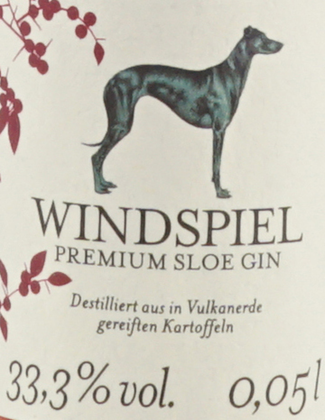 Windspiel Premium Gin % 33,3 Liter 0,05 Sloe