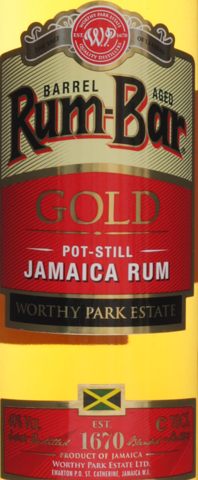 Worthy Park RumBar Gold Barrel Aged Jamaica Rum 0,7 Li